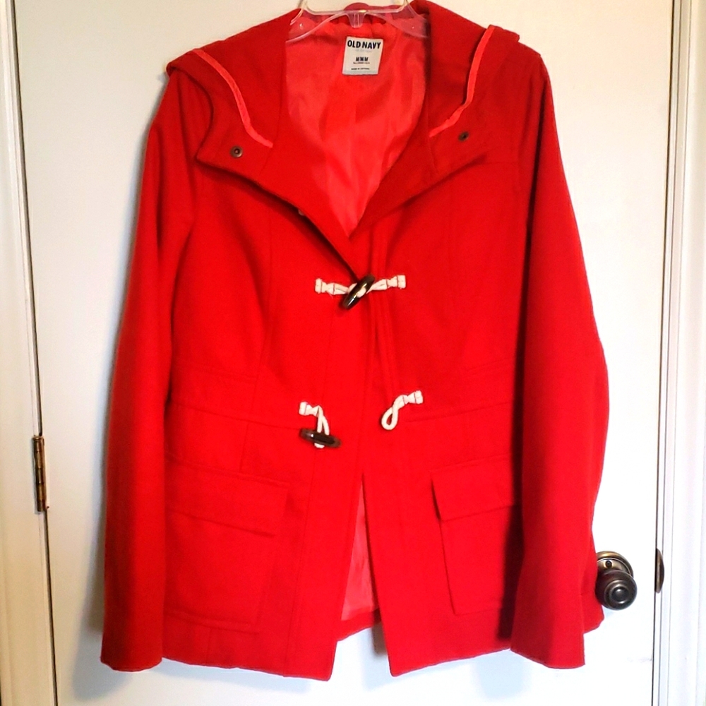 Old Navy Red Pea Coat